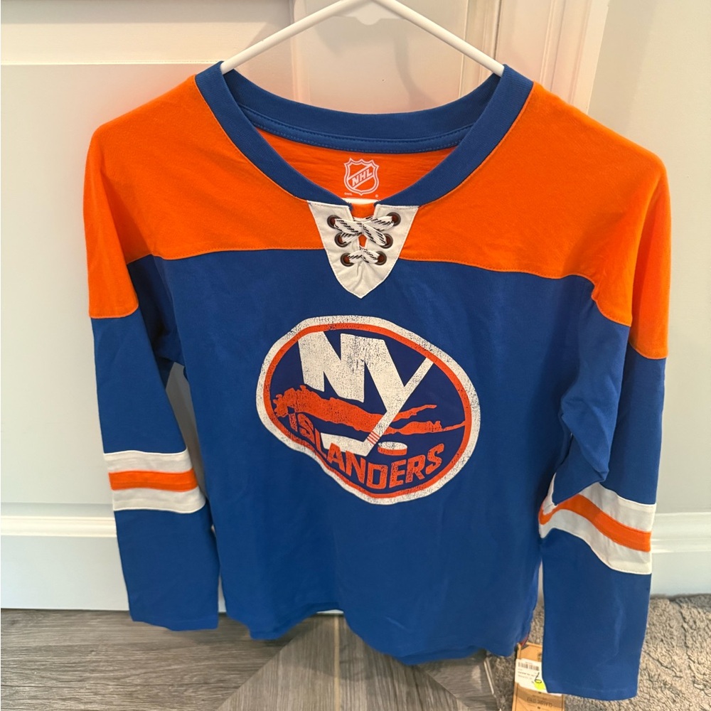 NHL Islanders Blue and Orange Jersey